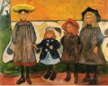 four girls in arsgardstrand 1903 Edvard Munch